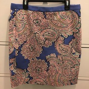NWT The Limited Paisley Skirt